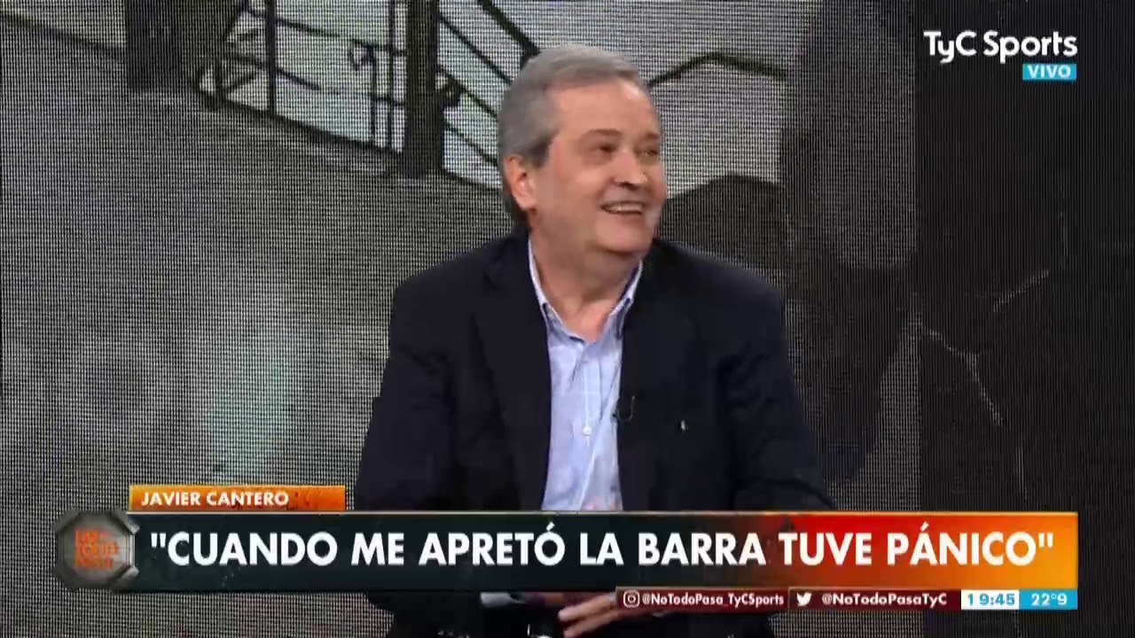 Javier Cantero y el apriete de la barra de Independiente: 