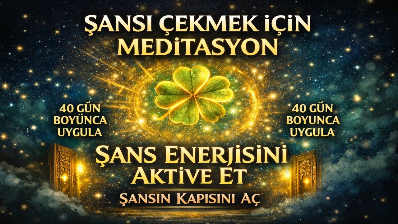 ŞANSI HAYATINA ÇEKME MEDİTASYONU. ŞANS MIKNATISI OLMAK İÇİN MÜTHİŞ BİR ÇALIŞMA MEDİTASYONU.