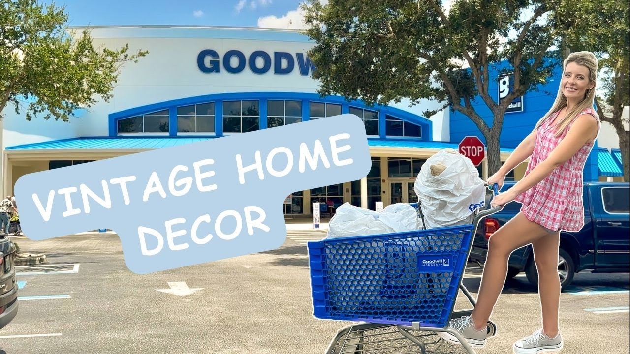 GOODWILL Thrift with Me & Decorate! VINTAGE HOME DECOR