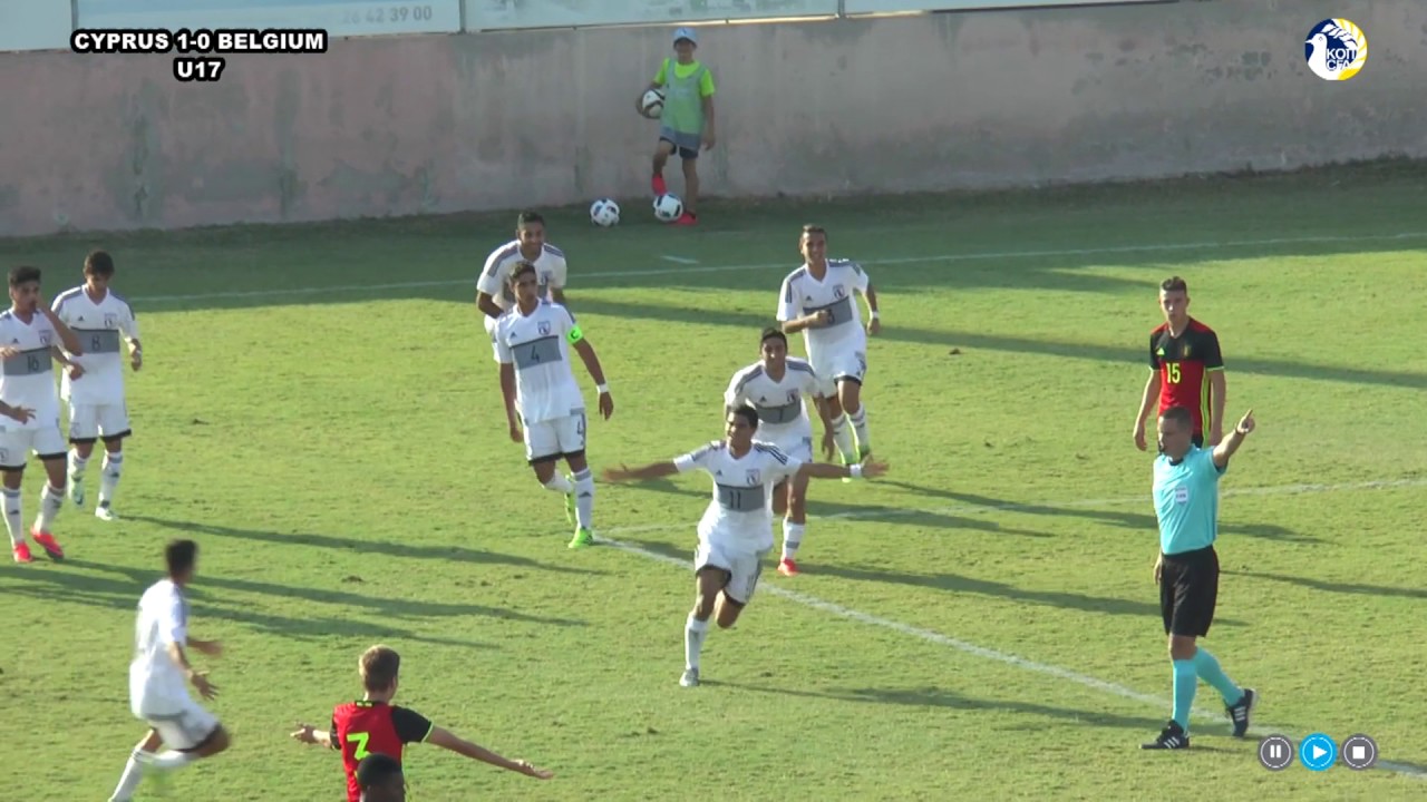 &Sigma;&tau;&iota;&gamma;&mu;&iota;ό&tau;&upsilon;&pi;&alpha; CYPRUS 1 0 BELGIUM U 17 n 28.10.2016