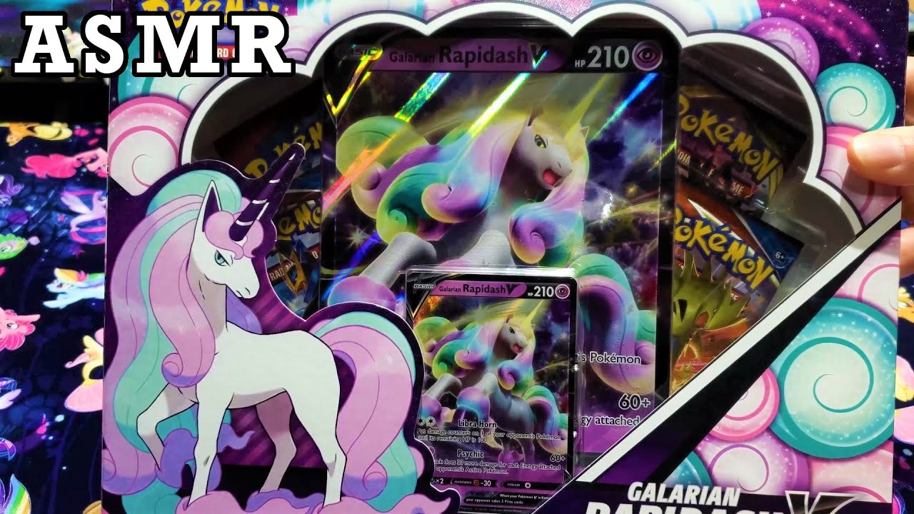 Opening Pokemon Galarian Rapidash V Box | ASMR Pokemon Cards and Chill
