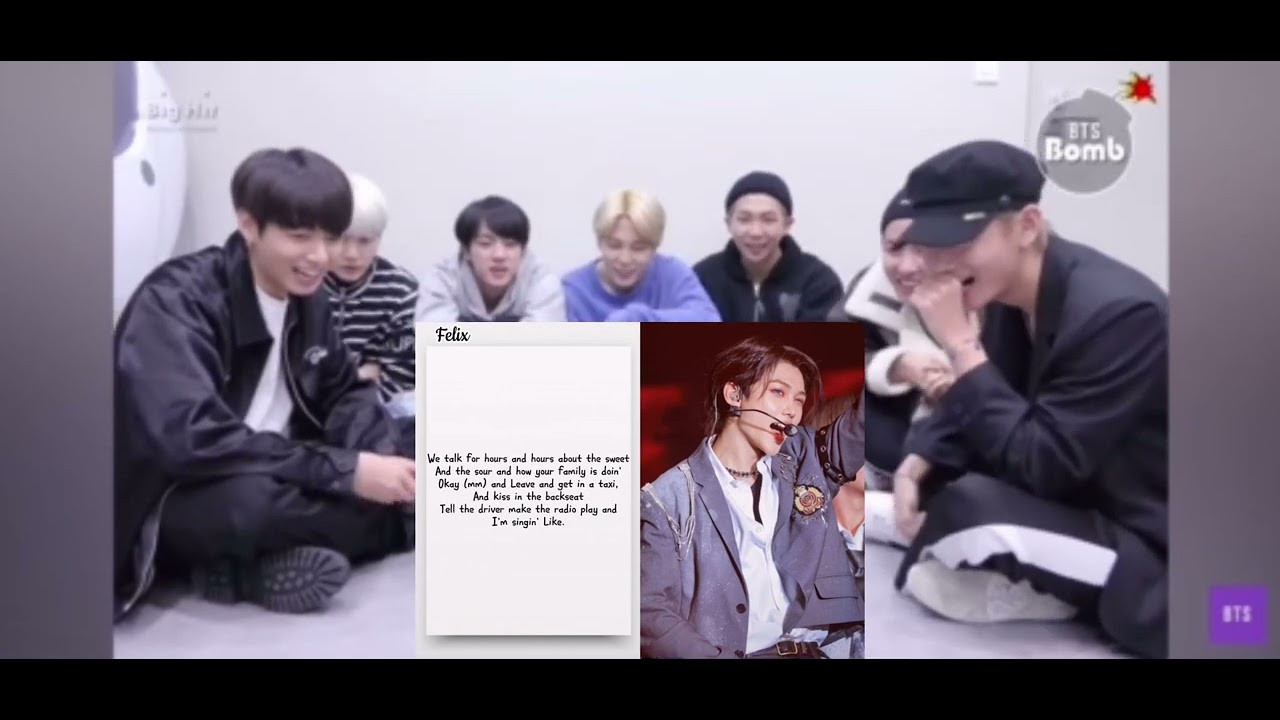 Bts reaction to Felix - shape of you