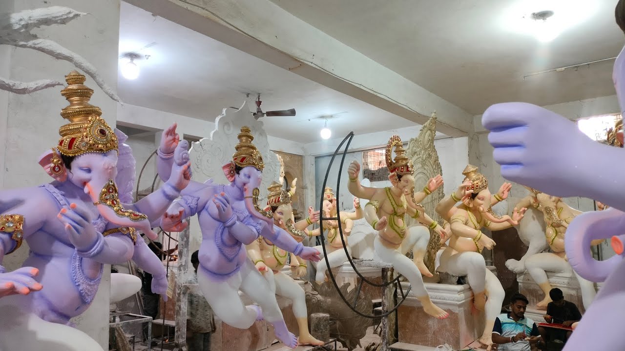 Ganesh Singh kalakar 2025 |Unique idols|Colour Started|Dhoolpet Ganesh 2025 |