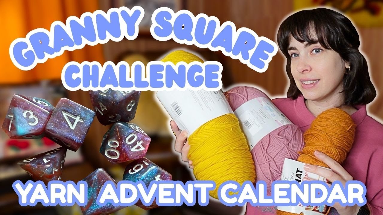 my 2025 CROCHET ADVENT CALENDAR *24 days of granny squares*