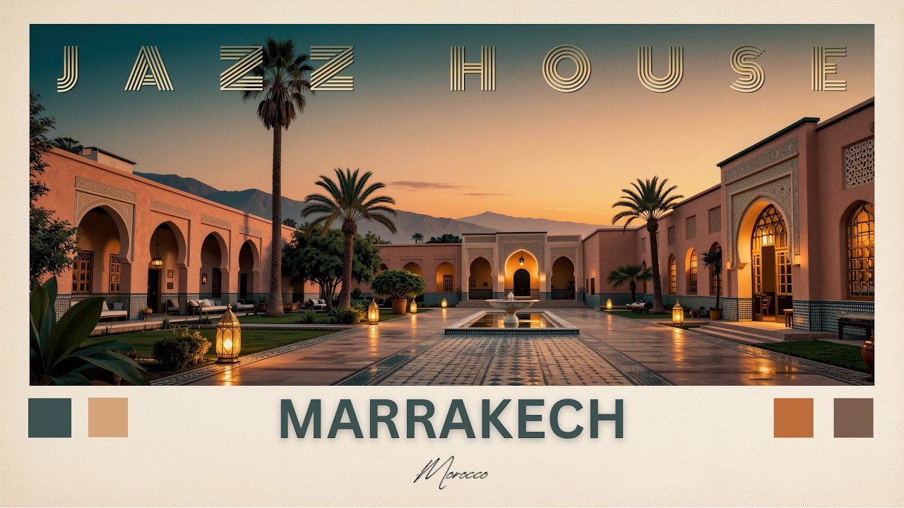 Escape to Marrakech 🇲🇦 | Desert Jazz House | Golden Hour &bull; Lounge &bull; Relax