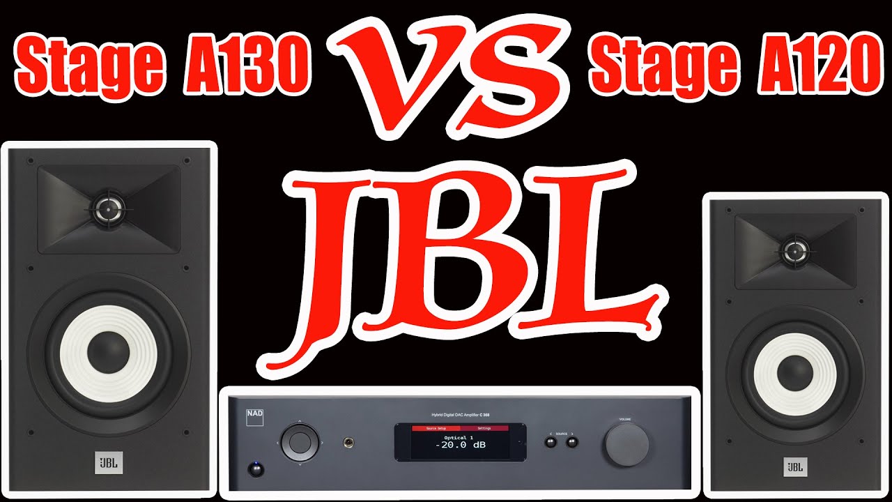 JBL Stage A130 vs A120 Speakers - Sound Comparison - Rock,Metal,Acoustic,Classic,Jazz,Big Band,Pop