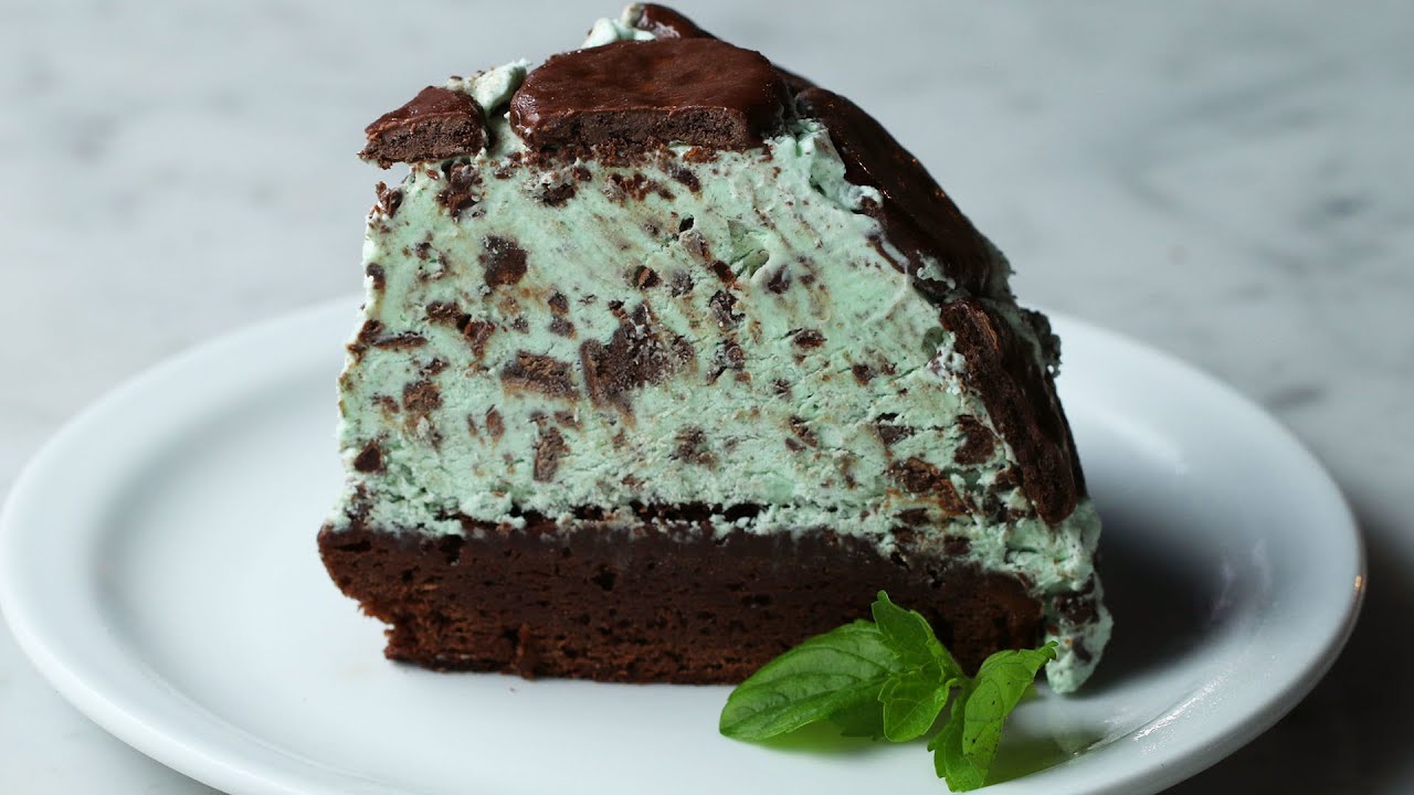Domo de menta con chocolate