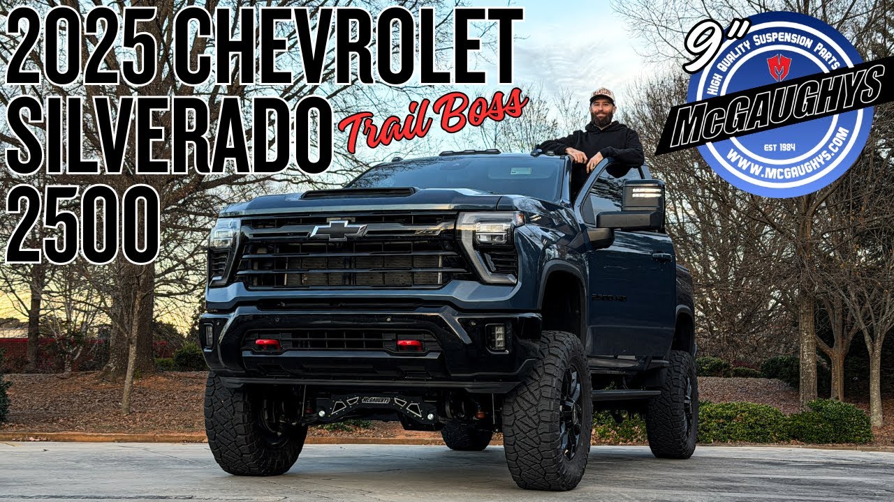 Захват TrailBoss: Chevrolet Silverado 2500 Trail Boss 2025 года | Лифт-комплект McGaughys 9 дюймо...
