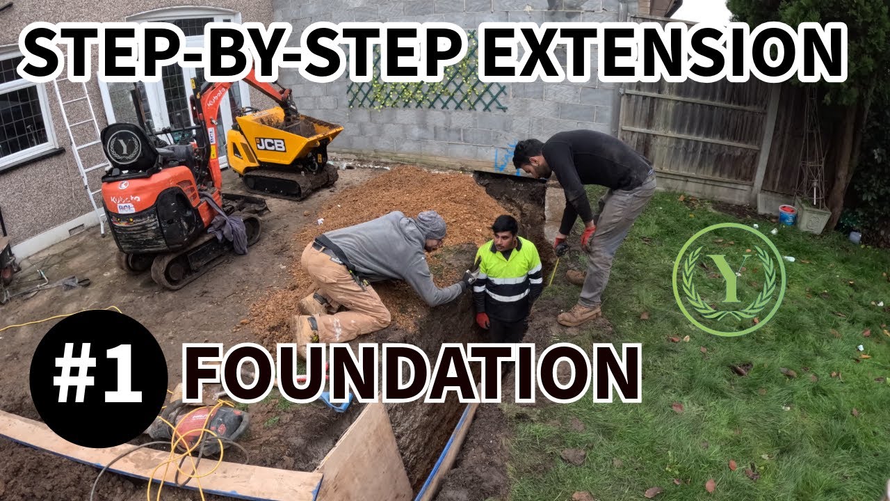 How to Build a House Extension in 2025: Step 1 - The Perfect Foundation! Building a House