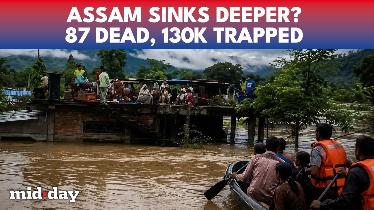 Assam's Flood MISERY; Death Toll Hits 87 As IMD Warns Of Fresh Rain Fury Across Northeast | WATCH