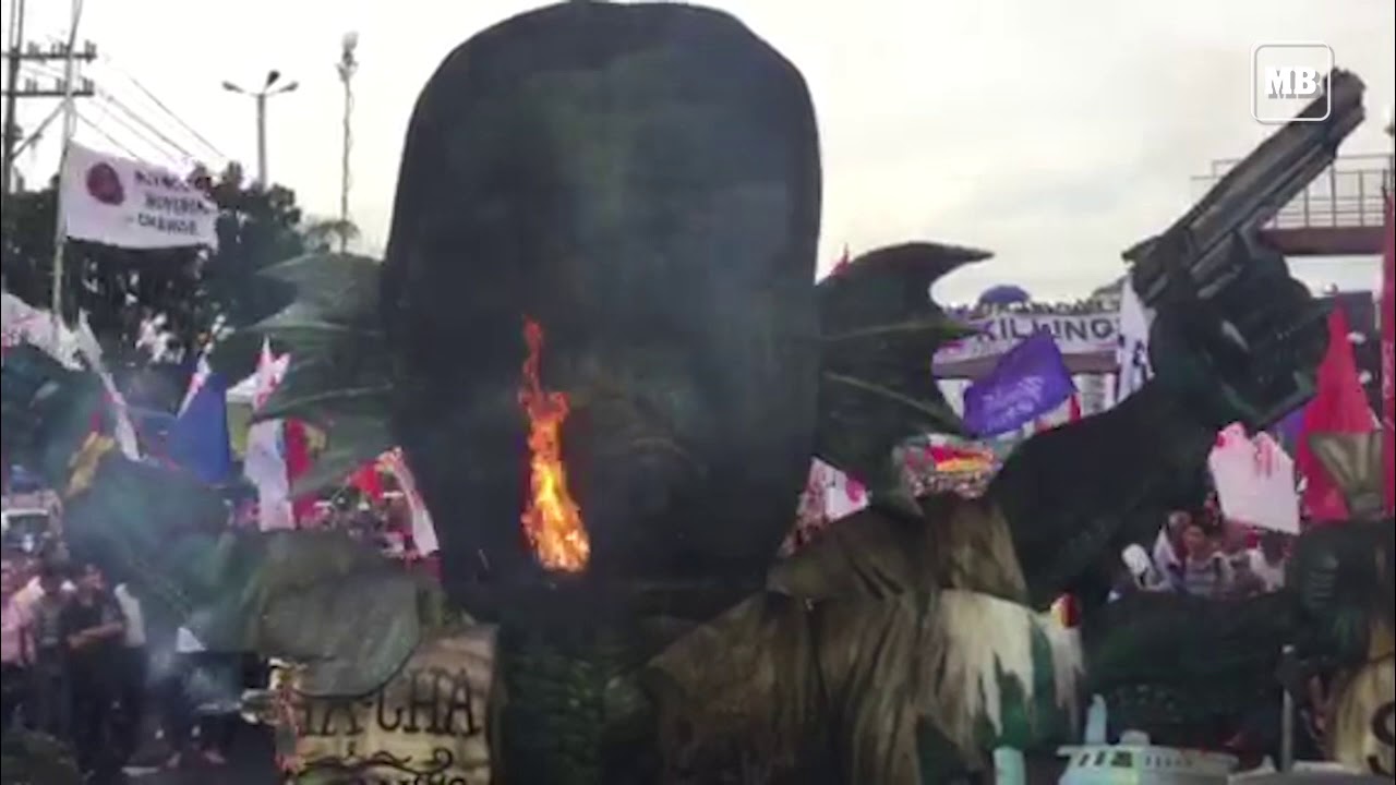 Burning of Pres. Duterte's national effigy called 
