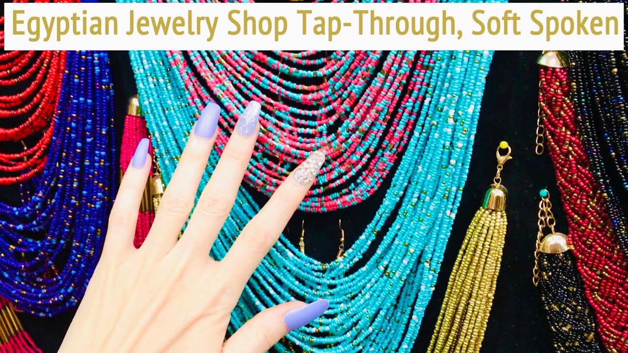 ASMR * Egyptian Jewelry Shop Tap-Through! * Fast Tapping & Scratching * Soft Spoken * ASMRVilla