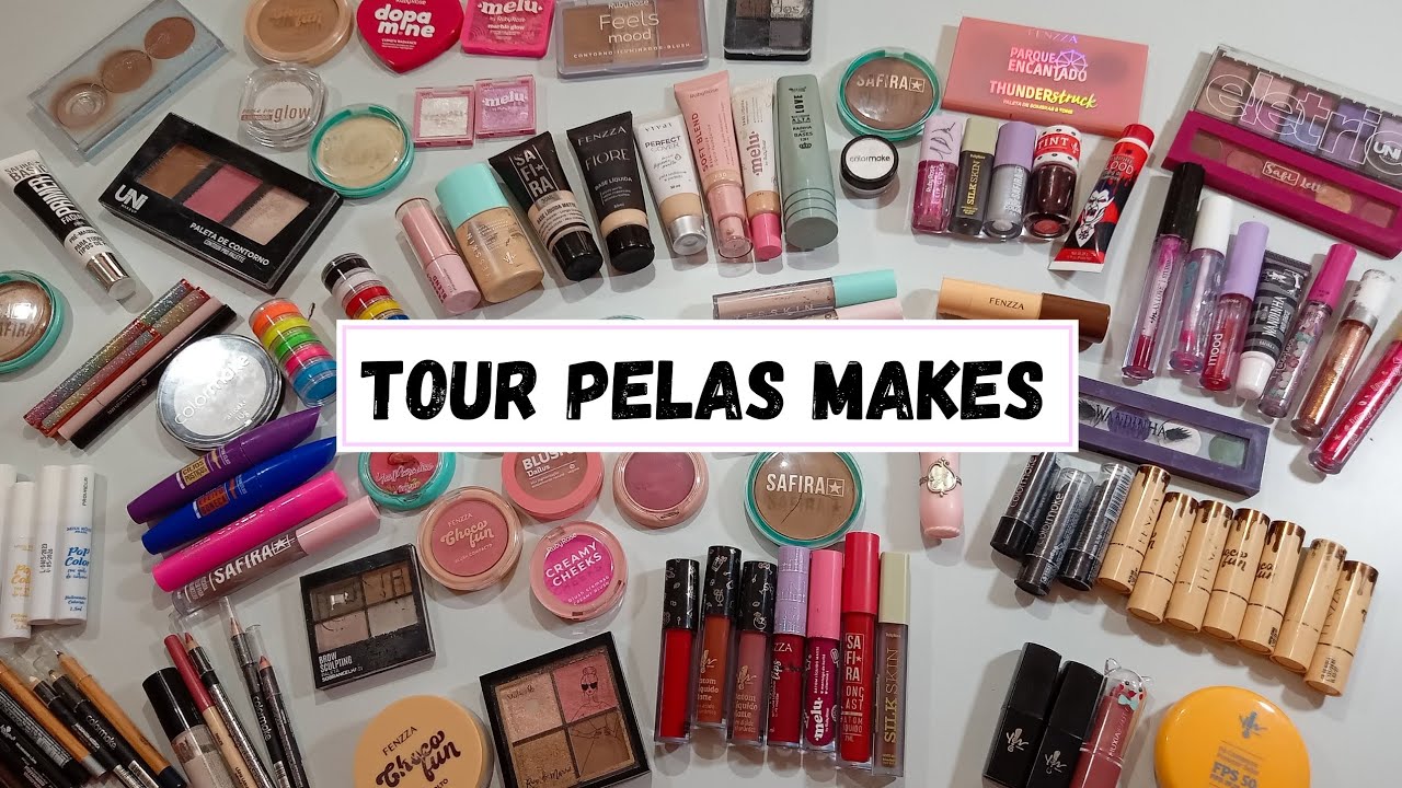 TOUR PELAS MINHAS MAKES - MOSTREI TUDOO
