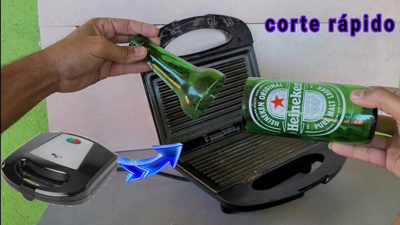 INVENÇÃO GENIAL com sanduicheira elétrica COMO FAZER maquina de cortar garrafa de vidro