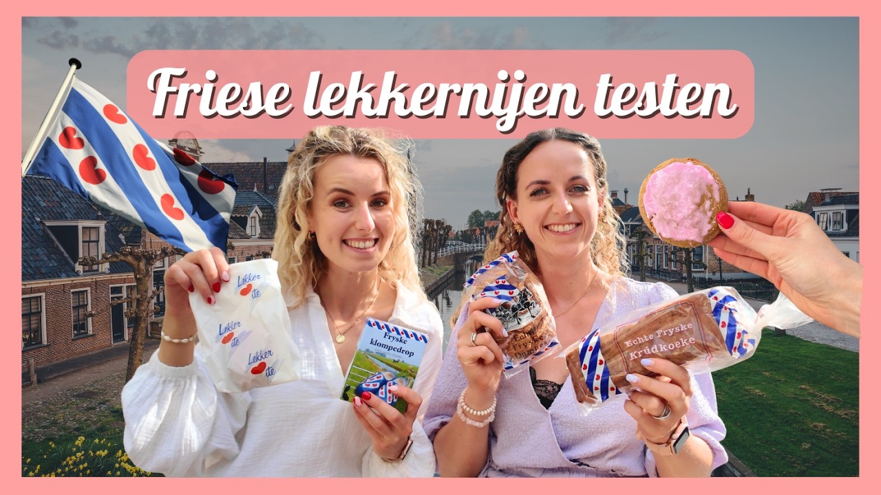 Traditionele FRIESE LEKKERNIJEN proberen 🇳🇱🍪 Oranjekoek, Kruidkoek, Dúmkes 🍞| Boottocht LEEUWARDEN 🚤