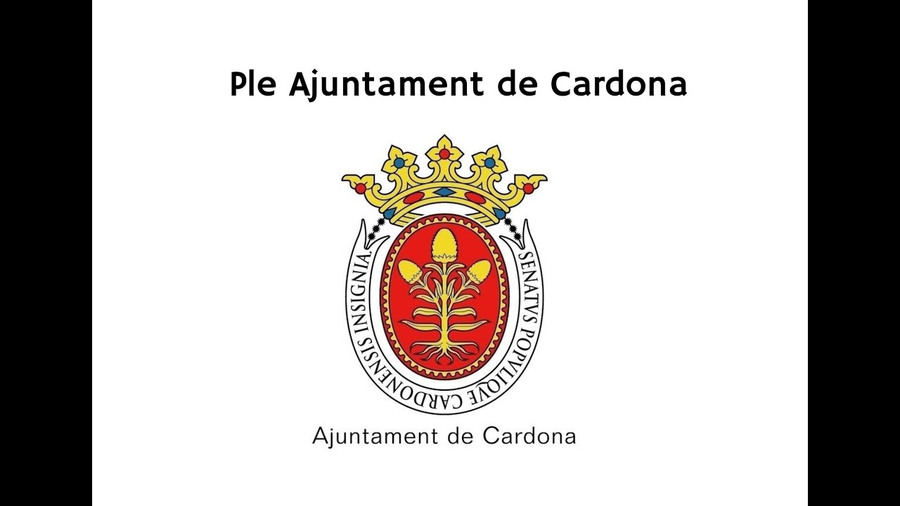 PLE ORDINARI AJUNTAMENT DE CARDONA - 3 de juliol de 2025