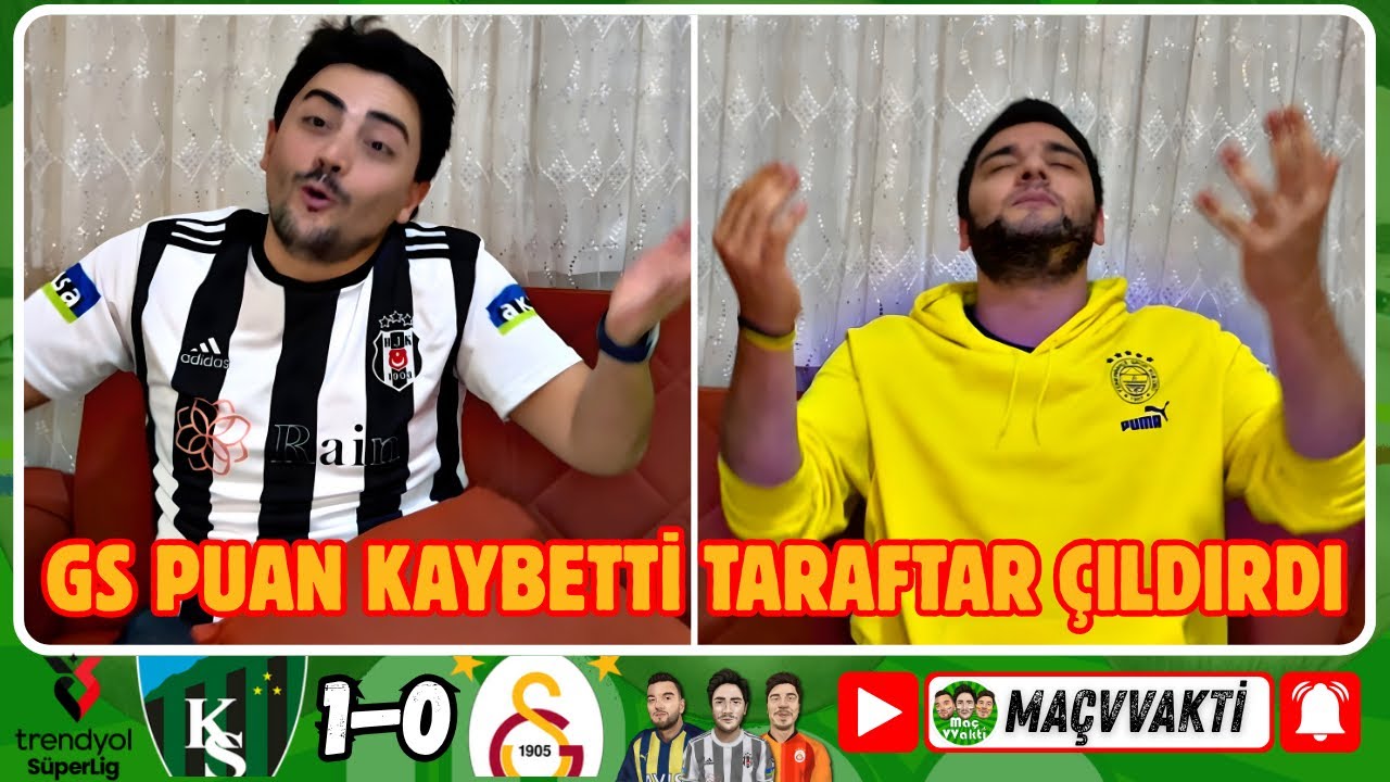 GS PUAN KAYBETTİ TARAFTAR ÇILDIRDI. FANATİK TARAFTARLAR KOCAELİSPOR 1-0 GALATASARAY MAÇINI İZLERSE..