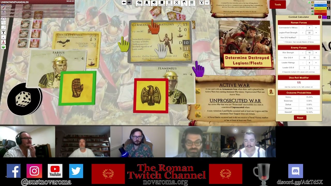 Republic of Rome Board Game Broadcast | 2022 | Episode XX