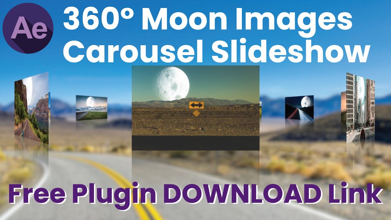 After Effects Tutorial: Moon Images Carousel Slideshow Tutorial