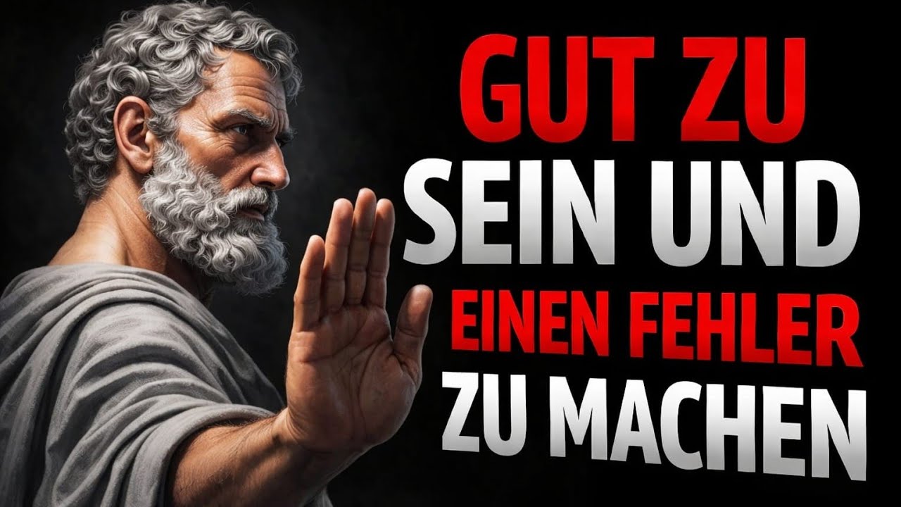 HÖRE AUF, ZU NETT ZU SEIN, UND BEGINNE, INTELLIGENT ZU SEIN | STOIZISMUS