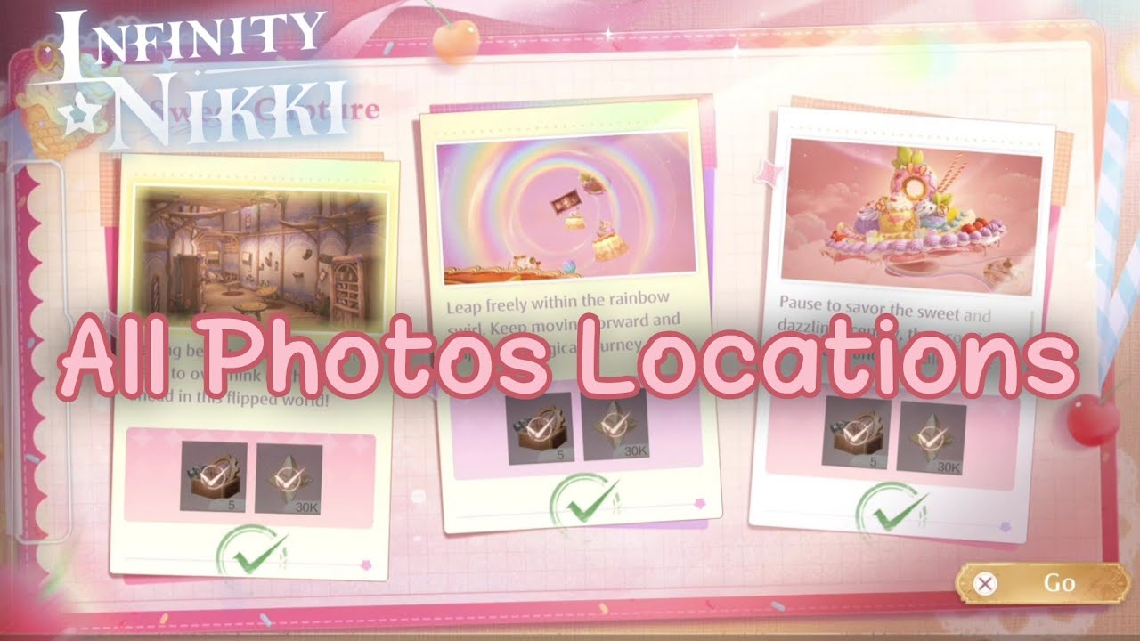 Infinity Nikki 2.3 - All Sweet Capture Photos Locations