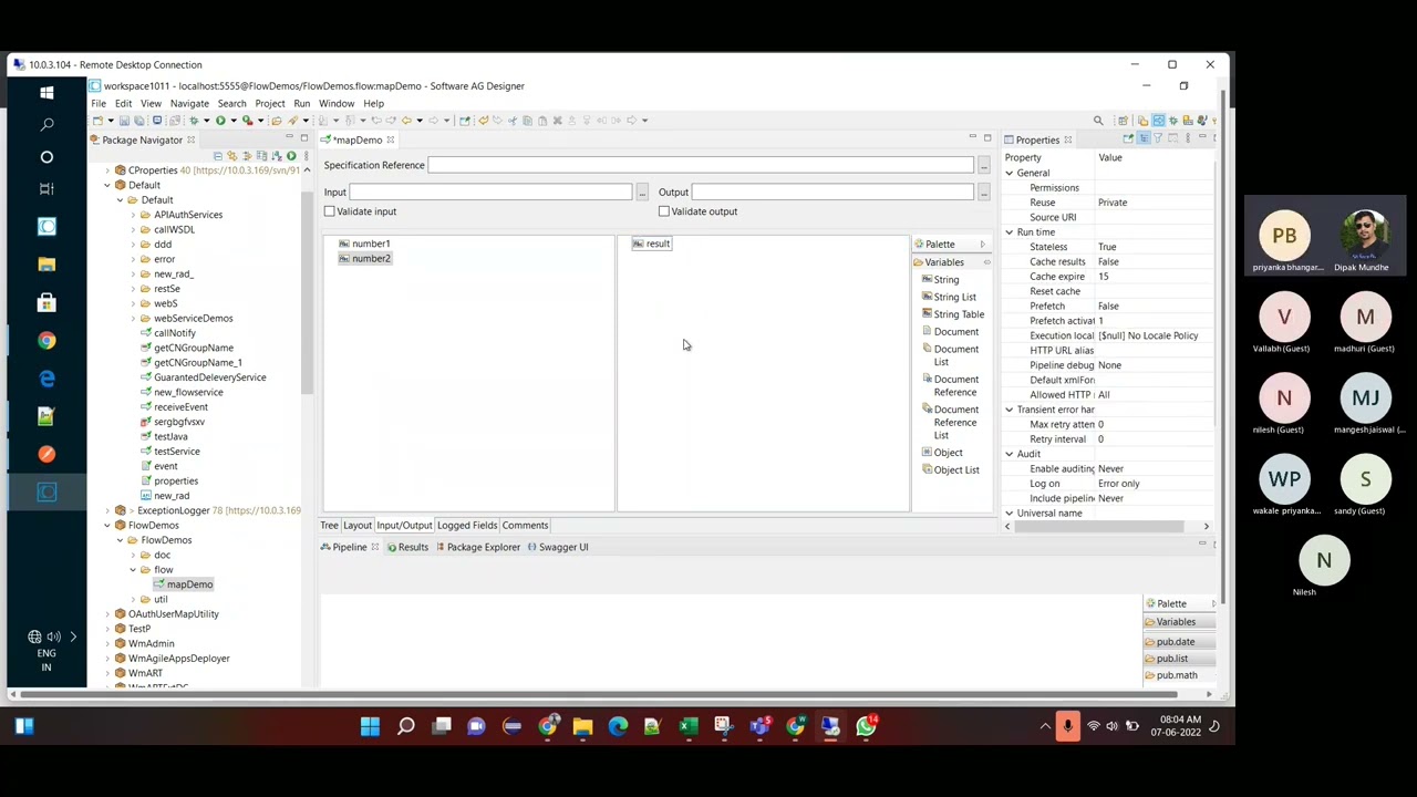 Webmethods Map and Branch demo
