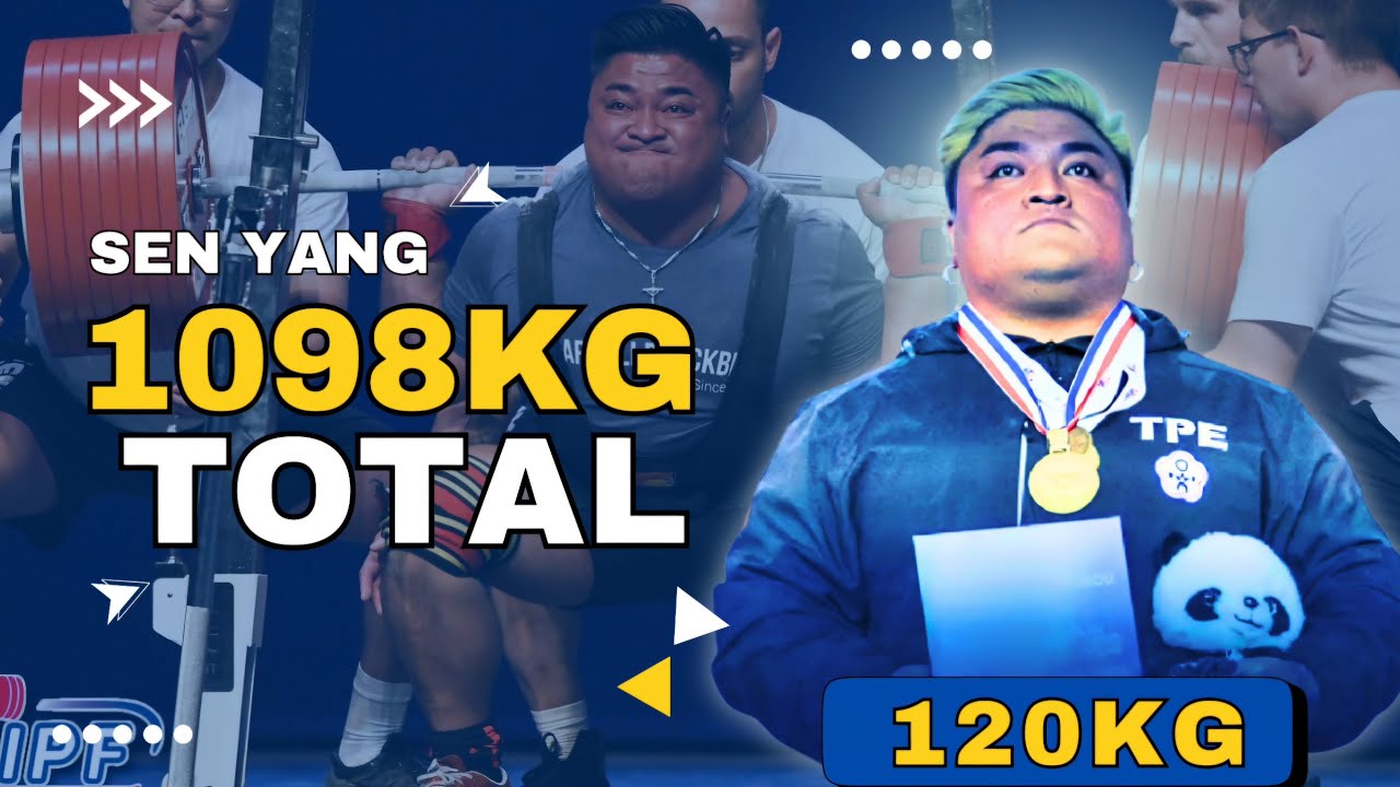 Sen Yang | 1st Place 1098Kg Total 120Kg | IPF World Powerlifting Championship 2024