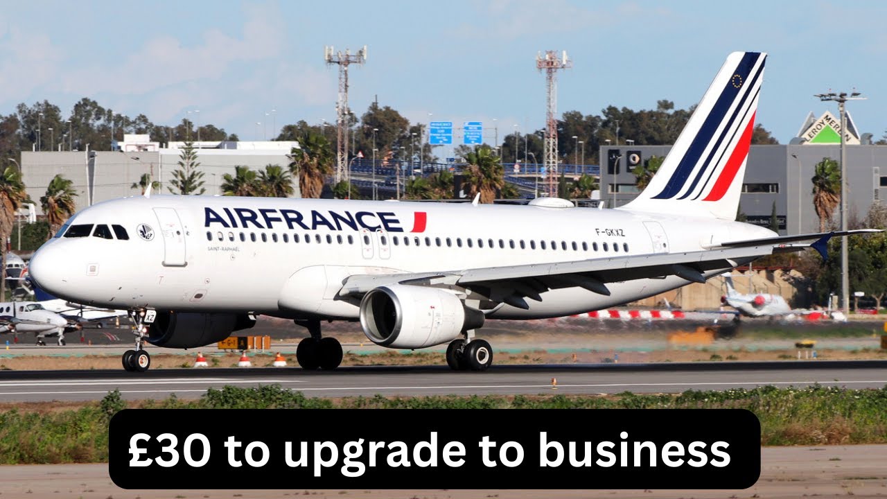 ✈Trip report | Air France | A320 |  £30 upgrade to business class | Paris - Manchester  ✈