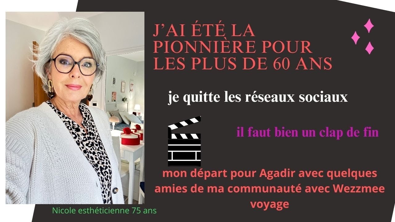 Les seniors, ce qui change entre 60 et plus de 70 ans. Ce sont  mes derniers mois sur YouTube