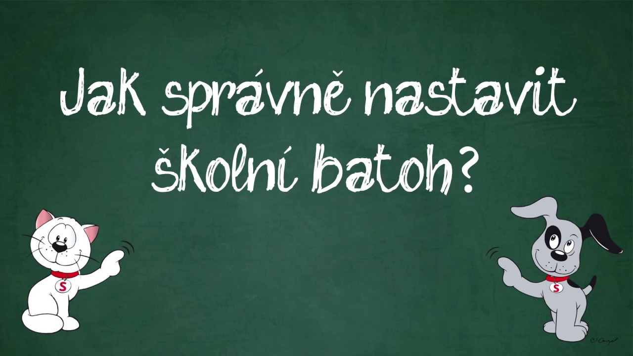 Lékař radí, jak správně nastavit školní batoh a jak v něm uspořádat věci.