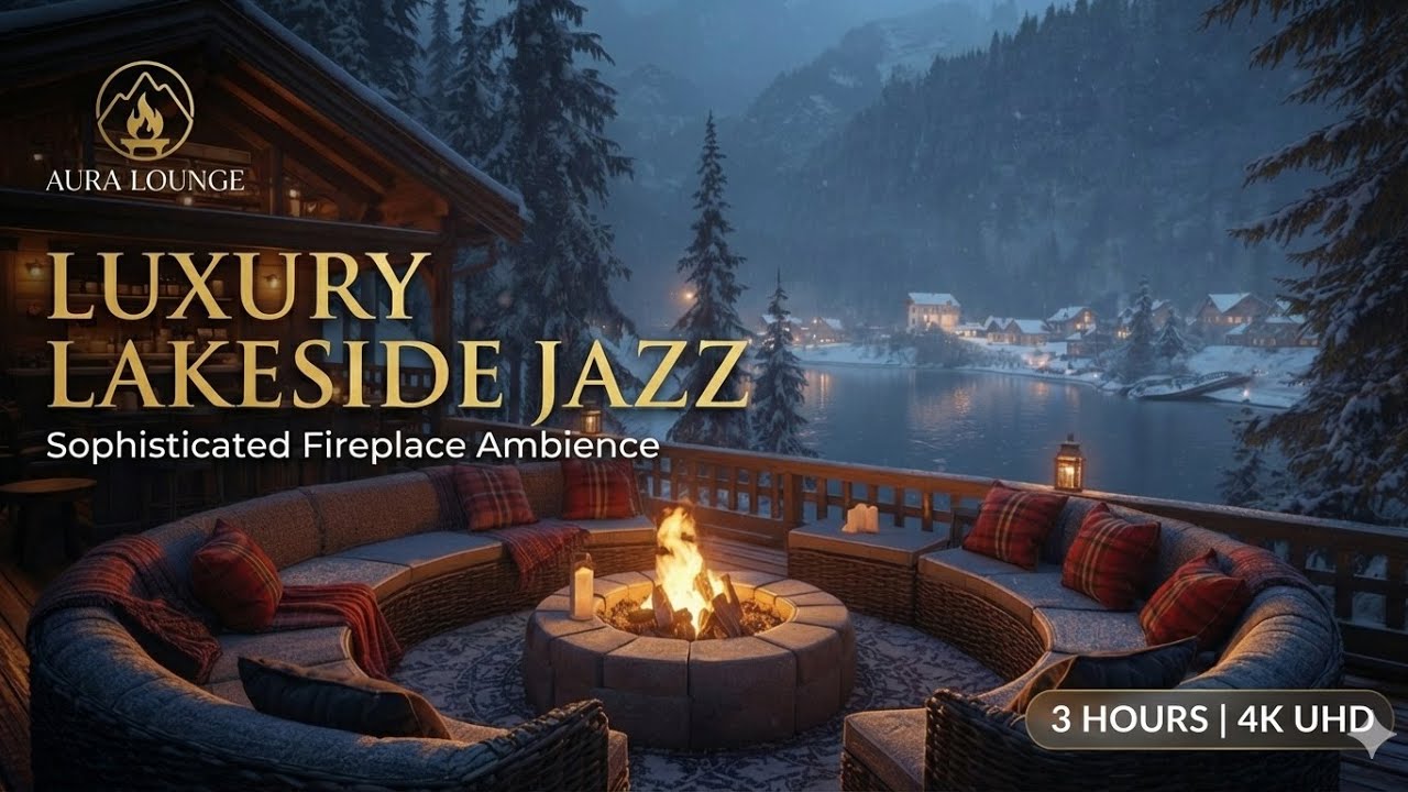 Midnight at the Lake: Elegant Jazz & Crackling Fire Pit | Aura Lounge Vol. 3