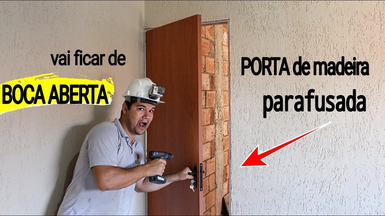 não CHUMBA sua porta antes de ver essa NOVIDADE. porta de Madeira parafusada!! fiquei de BOCA ABERTA