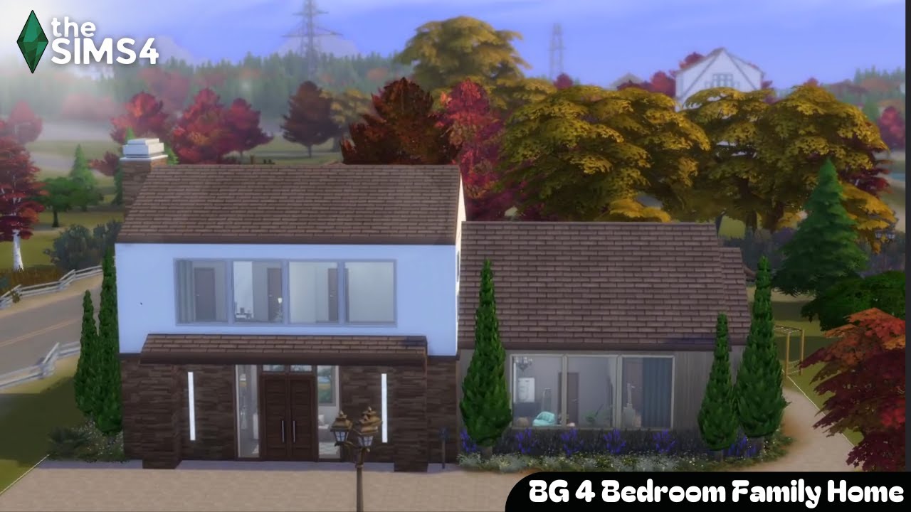 Modern 4 Bedroom Family Home | Base Game Only Build