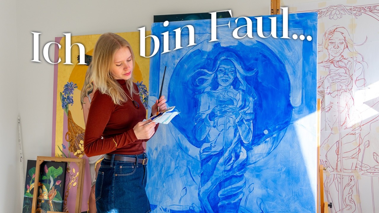 💙 Ich male mich als die 7 SÜNDEN - TRÄGHEIT // Paint with me
