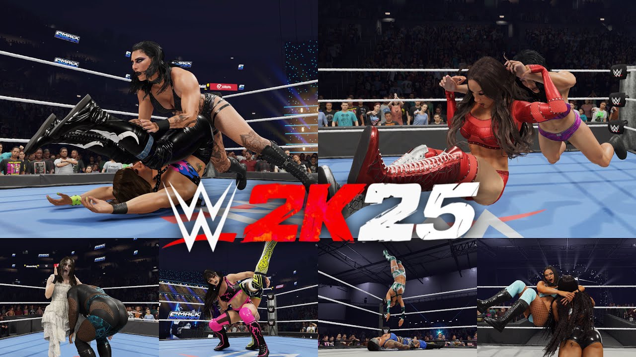 WWE 2K25 - ALL WOMEN’S SIGNATURES & FINISHERS