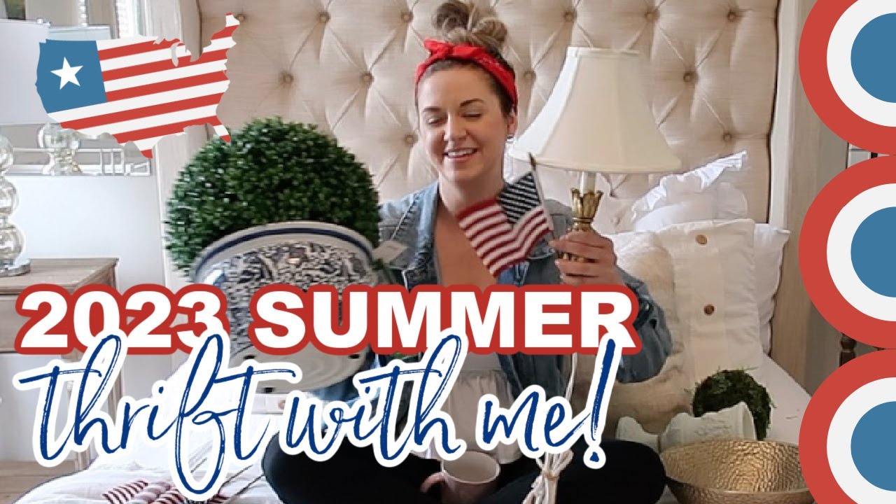 2023 SUMMER DECOR IDEAS! | THRIFT SHOP WITH ME! | GOODWILL + VINTAGE MARKET FINDS | Lauren Yarbrough