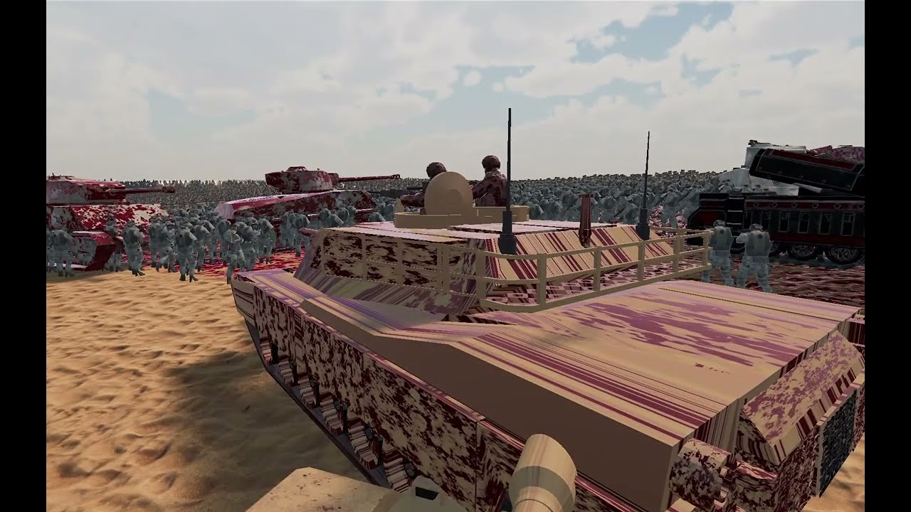 10000 Puppet Army Vs 100000 Modern Soldiers Extended - UEBS2 - Ultimate Epic Battle Simulator 2