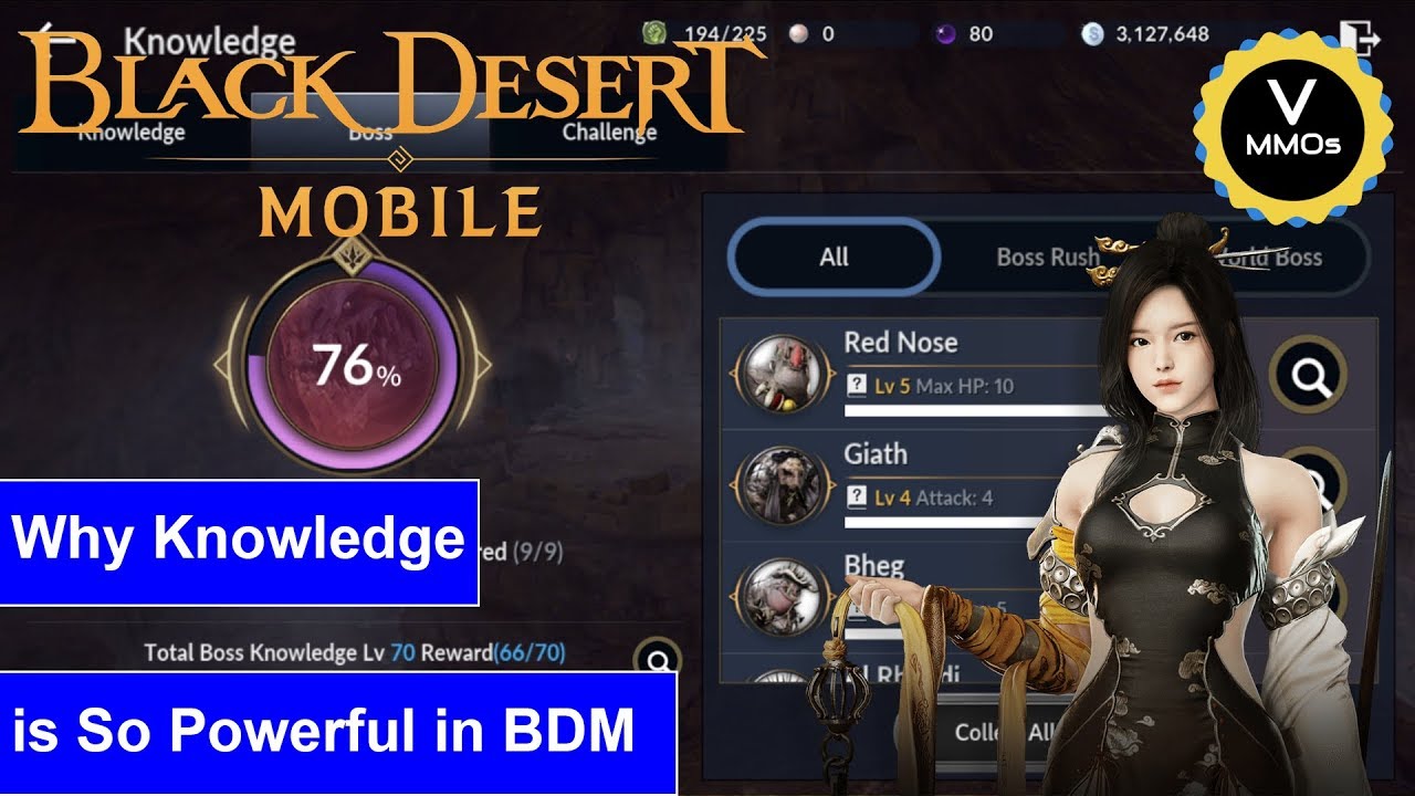 Beginner Guide to Knowledge - Black desert Mobile Global