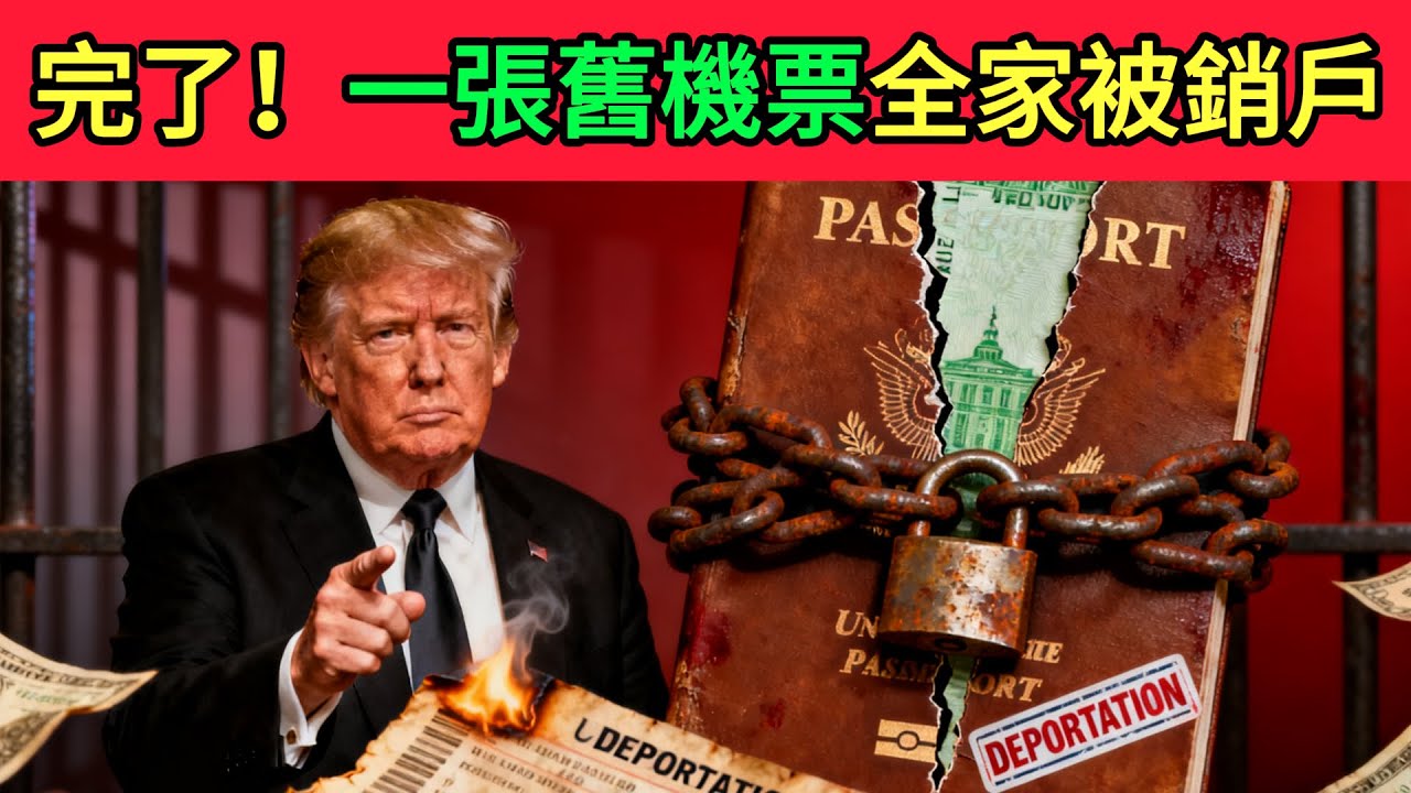 華人圈大地震！入籍10年也能被強制“銷戶”？只因20年前一張舊機票！ #美國移民局 #海關CBP #IRS稅務局