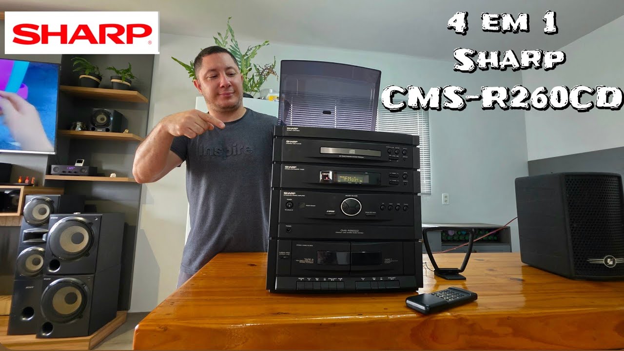 Nostálgico SHARP CMS-R260CD ANOS 90