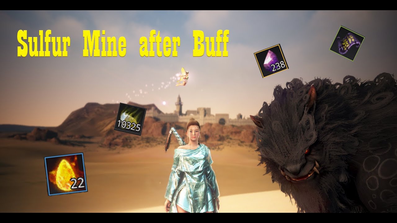 Black Desert - Sulfur Mines / Tamer AP 247 - 10983 trash/hour  (No Agris, Yellow loot scroll)