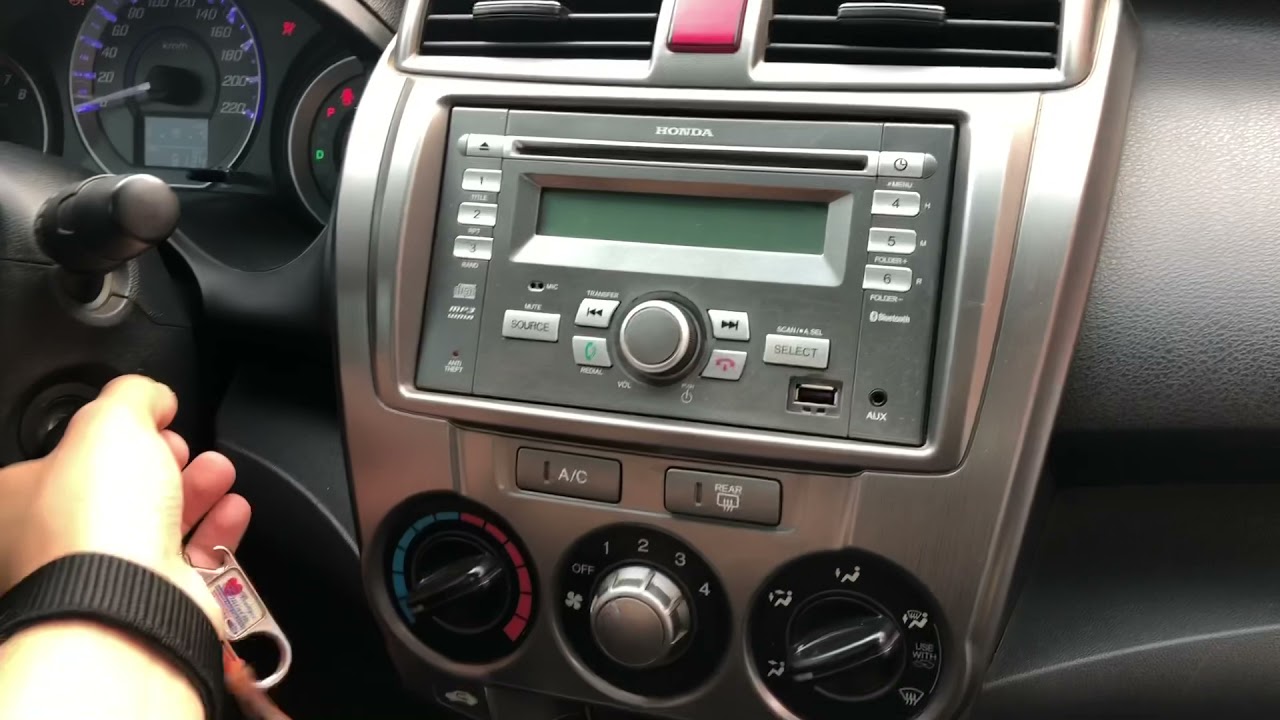 DESBLOQUEANDO RÁDIO HONDA CITY
