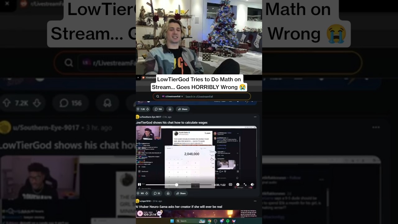 LowTierGod Tries to Do Math on Stream… Goes HORRIBLY Wrong 😭