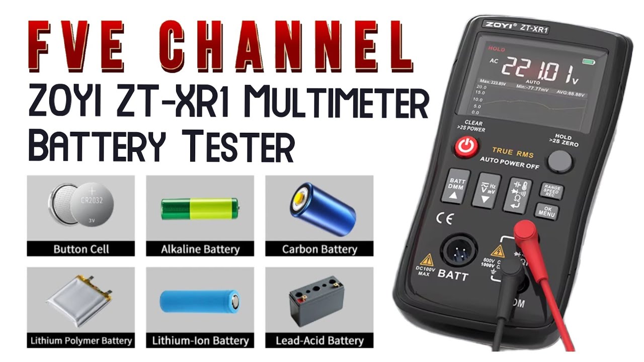 Zoyi ZT XR1 Review - Multimeter en Interne weerstand Batterij tester van Banggood