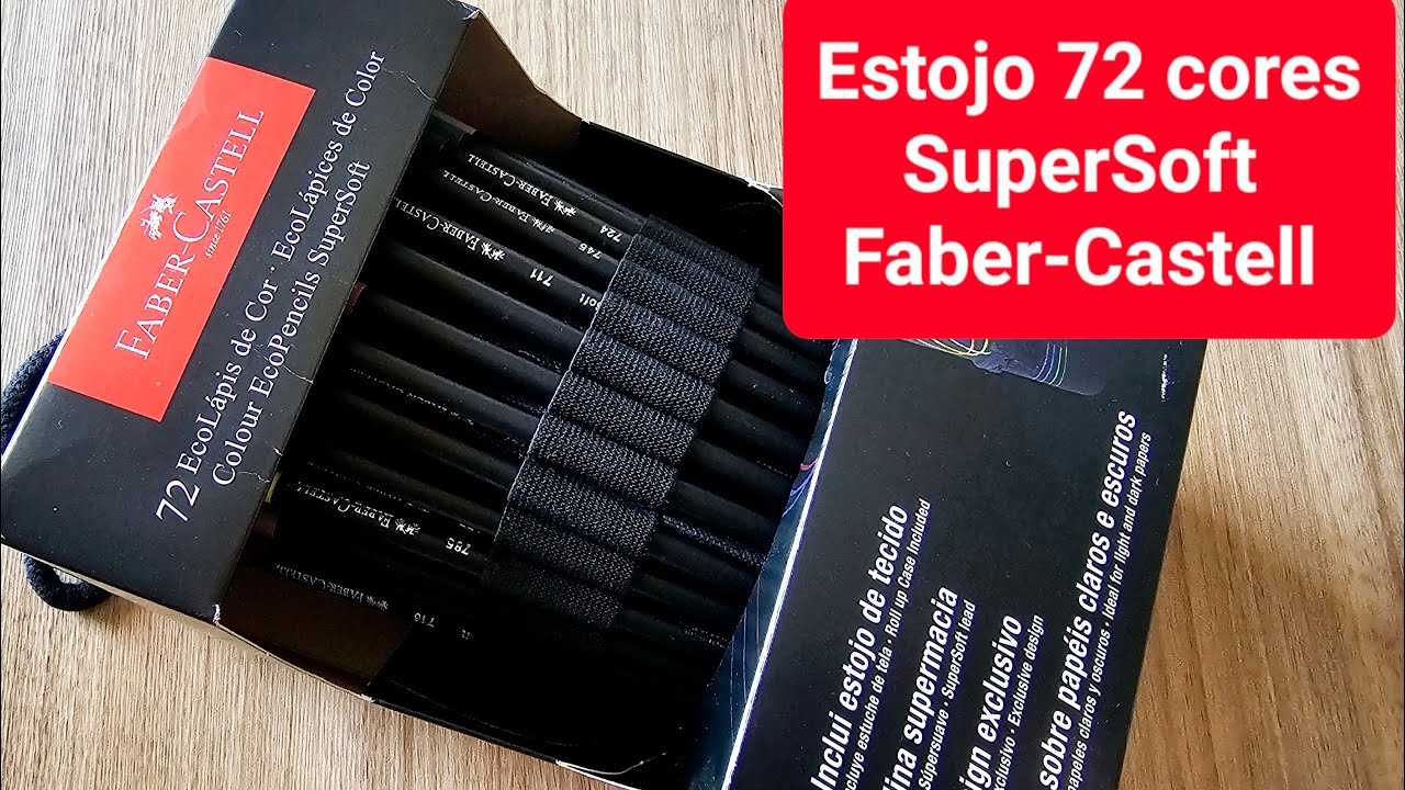 SUPER Estojo 72 cores SuperSoft Faber-Castell