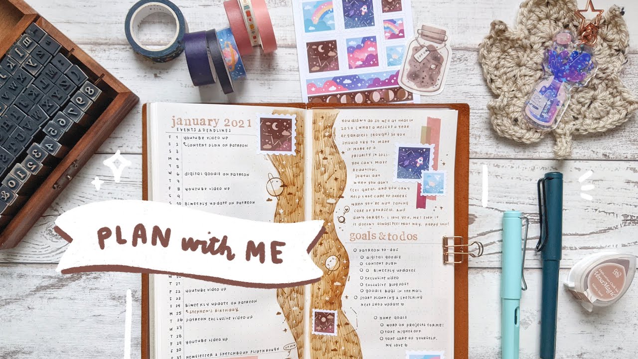 plan with me ✨ january 2021 bullet journal setup