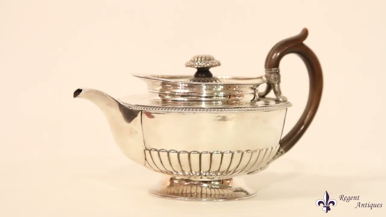 Antique Paul Storr Sterling Silver Teapot 1809 19th C