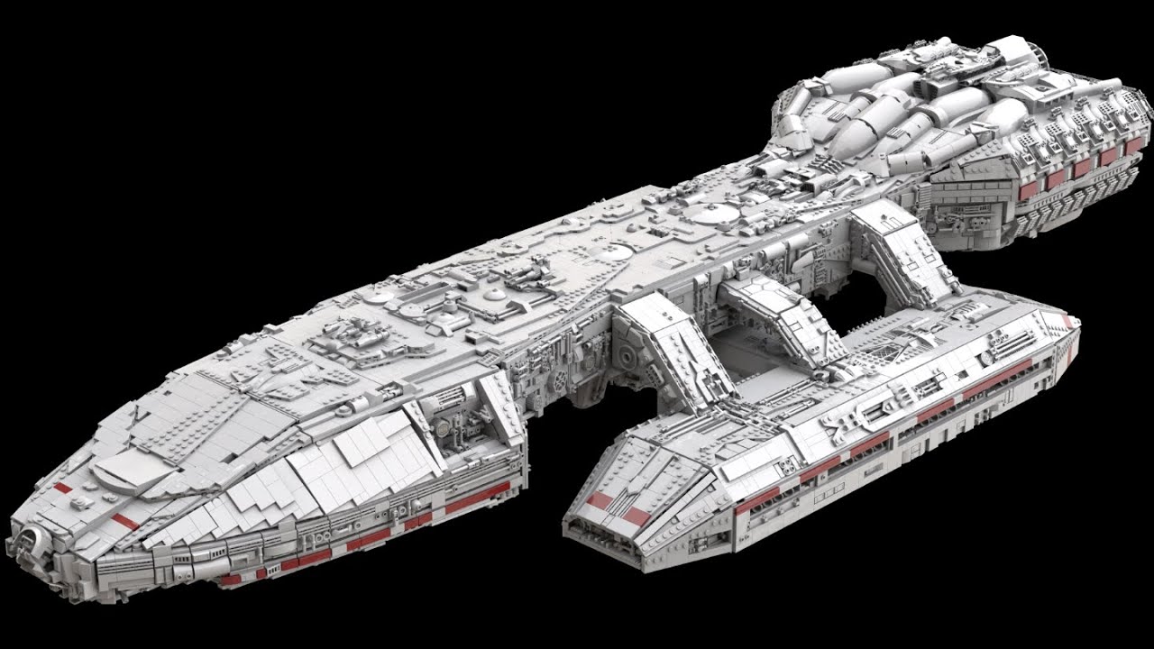 Battlestar Galactica built in LEGO® - building process