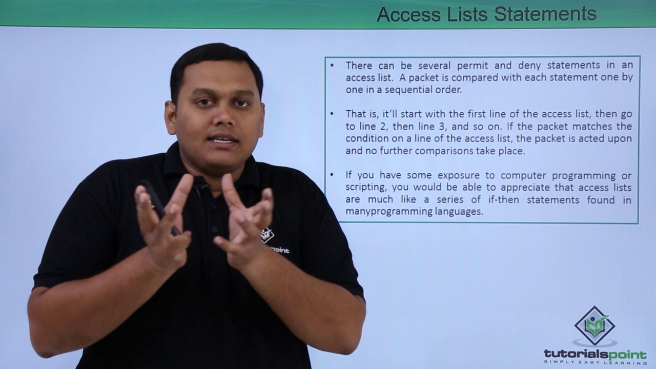 Access Lists Statements