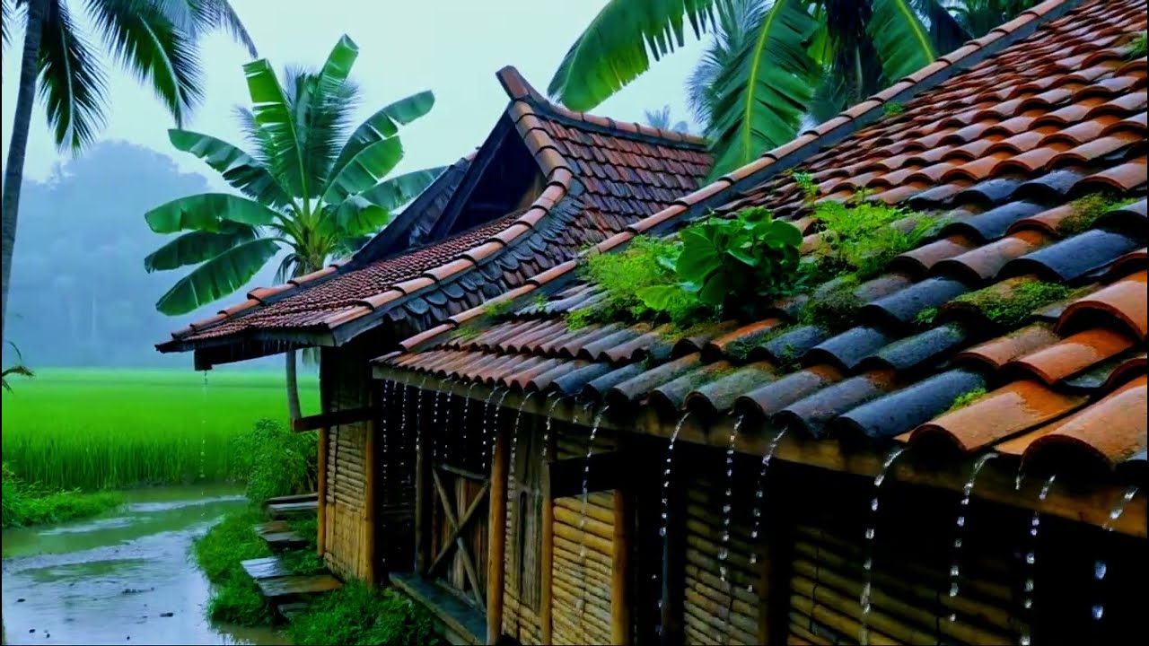 Rain Sounds from a Calm Country Landscape Relaxation • Nature Sounds • Sleep Aid